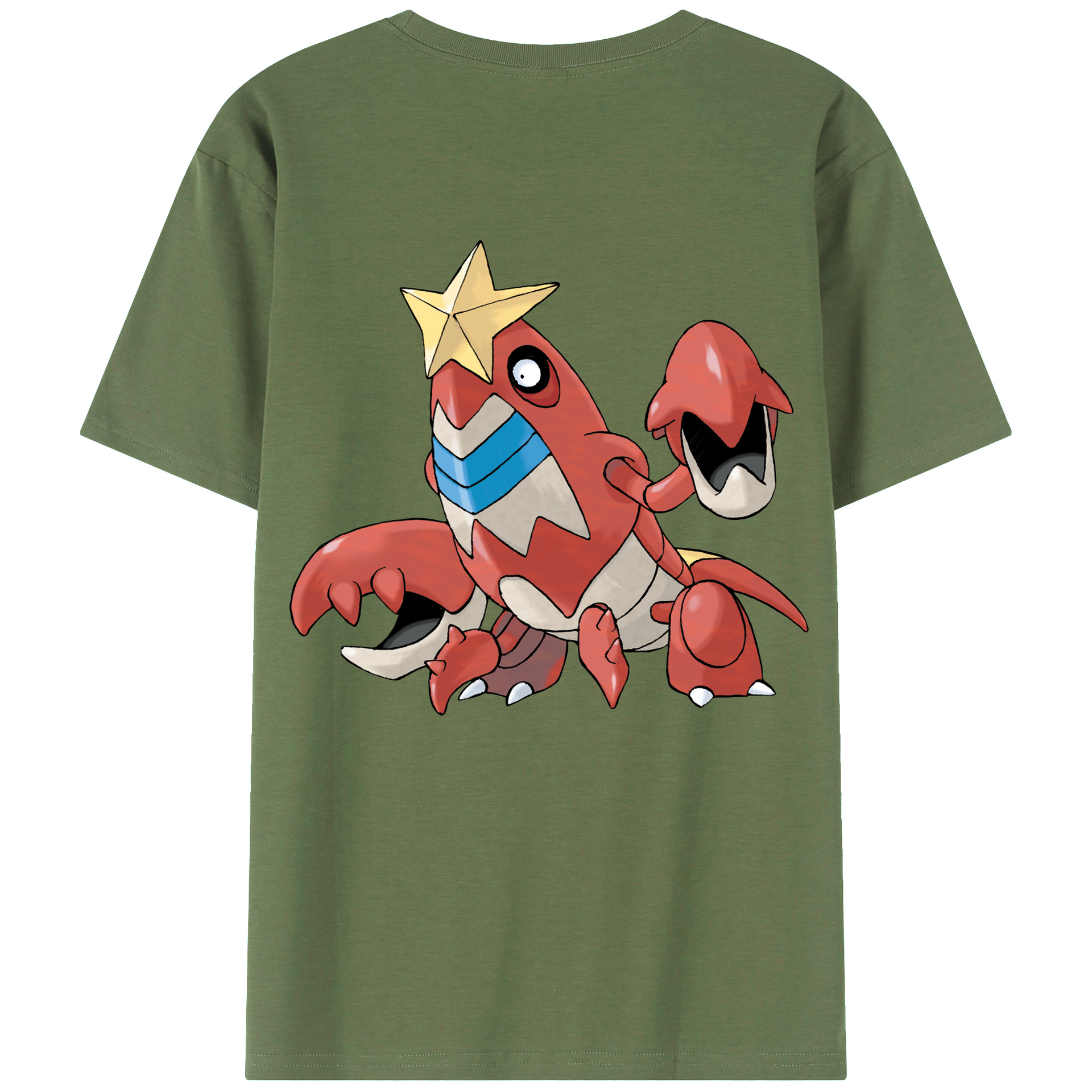 （画像用） ポケットモンスター Pokémon 綿100％ メンズ半袖Tシャツ（バックプリント） 通気性